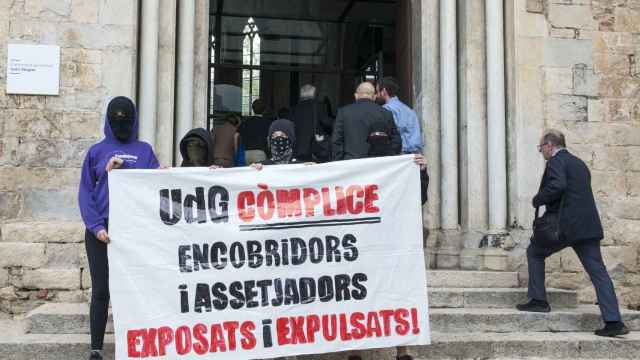 Protesta feminista en la Universitat de Girona
