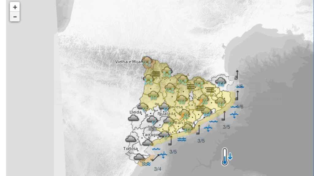 La previsión para este sábado, según Meteocat