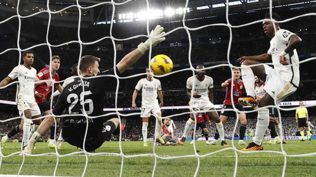 El paradón de Vicente Guaita antes del gol de Vinicius