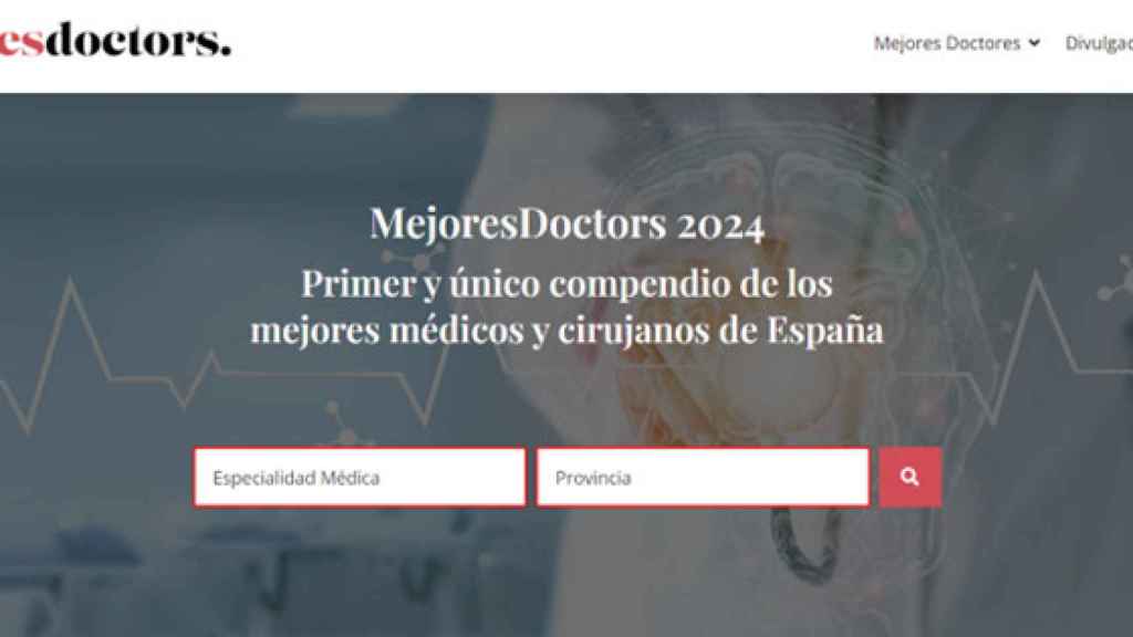 La página MejoresDoctors