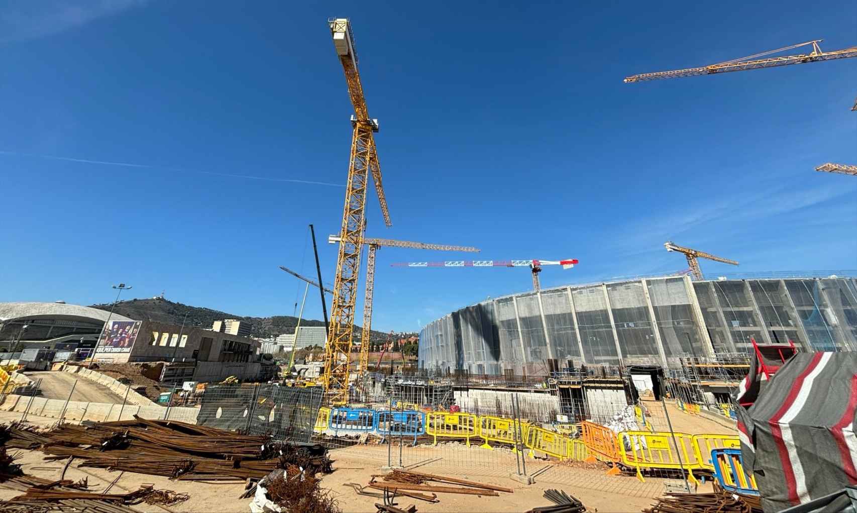 Las obras del nuevo Camp Nou siguen avanzando