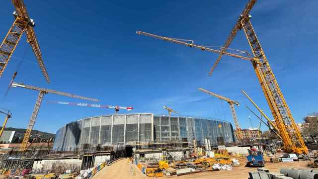 Las obras del nuevo Camp Nou siguen avanzando