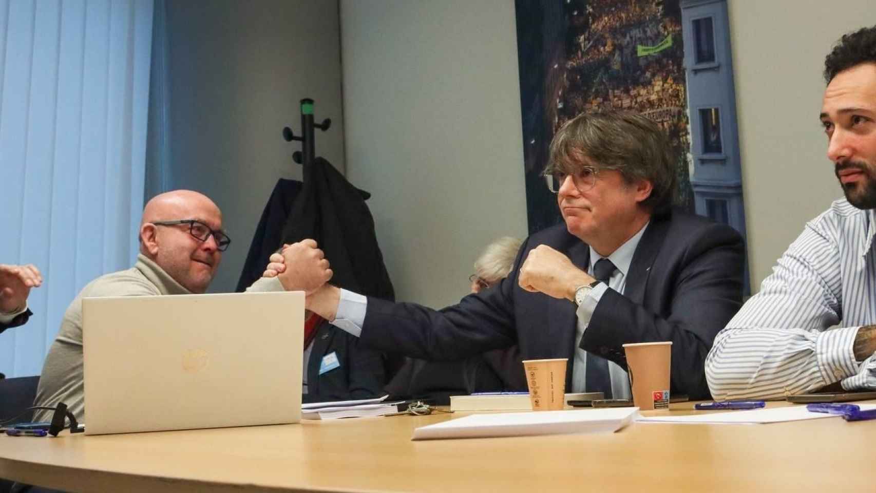 El abogado Gonzalo Boye, junto al 'expresident' Carles Puigdemont