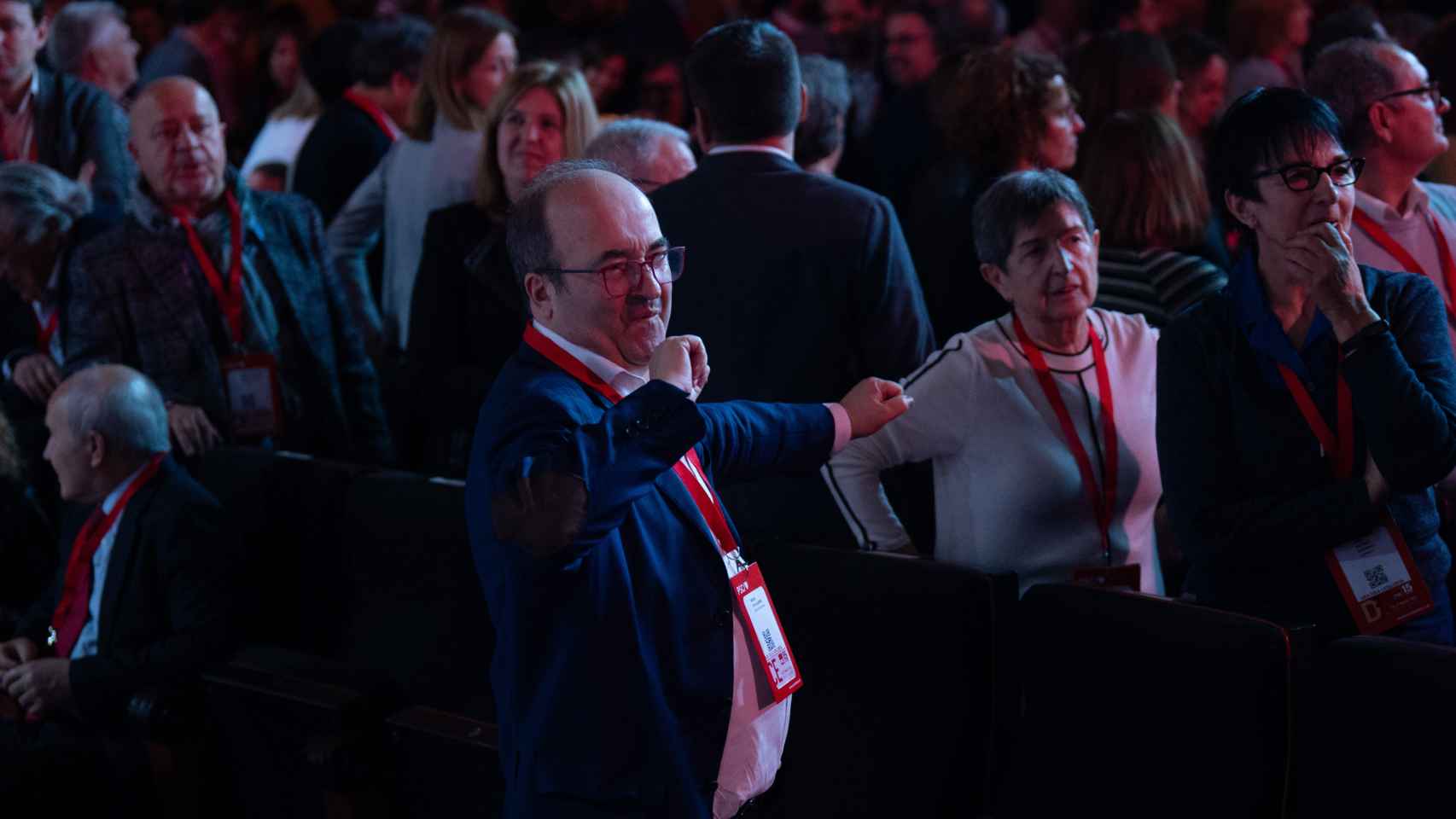 El exministro de Cultura, Miquel Iceta, en el 15 Congreso del PSC