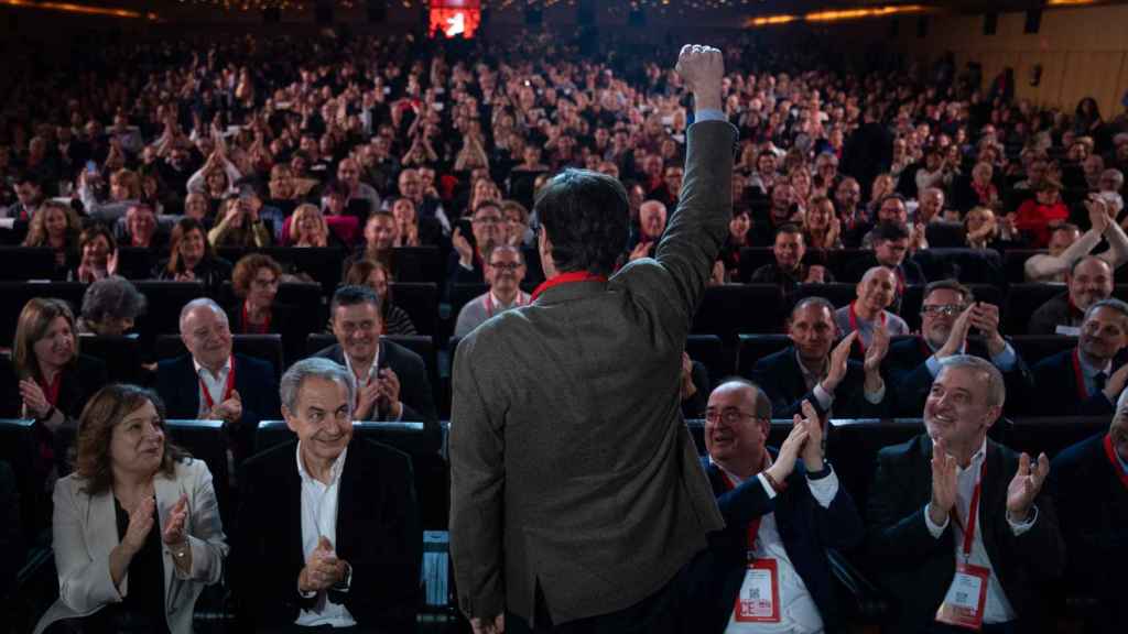 El líder del PSC, Salvador Illa, en el 15 Congreso del partido