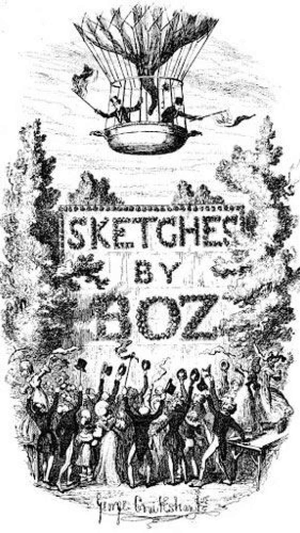 Ilustración de los 'Sketches', escritos por un joven Dickens con el seudónimo Boz