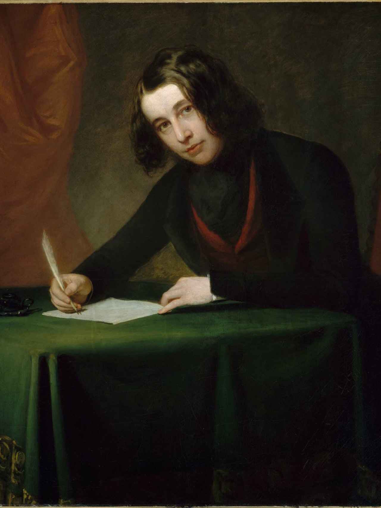 Retrato del joven Dickens, cuando ejercía como periodista
