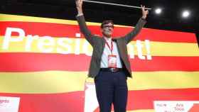 El primer secretario del PSC y candidato al 12M, Salvador Illa, en el 15 congreso del partido