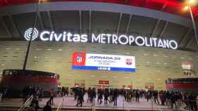 El Wanda Metropolitano, lleno de ambiente antes del Atlético-Barça