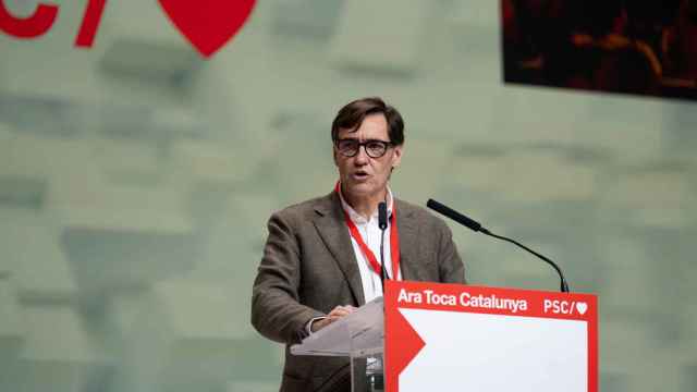 Salvador Illa, en el XV Congreso del PSC, celebrado en Barcelona