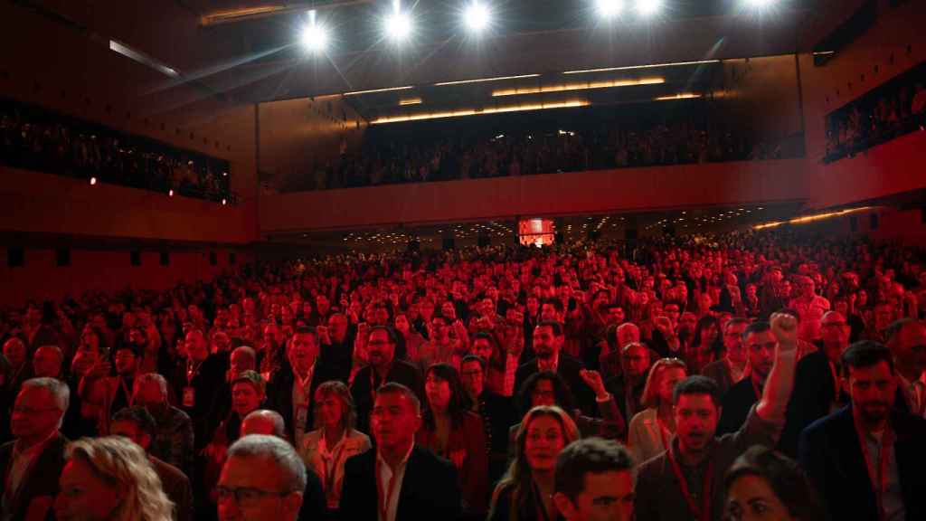 Celebración del XV Congreso del PSC, en el Palacio de Congresos de Barcelona