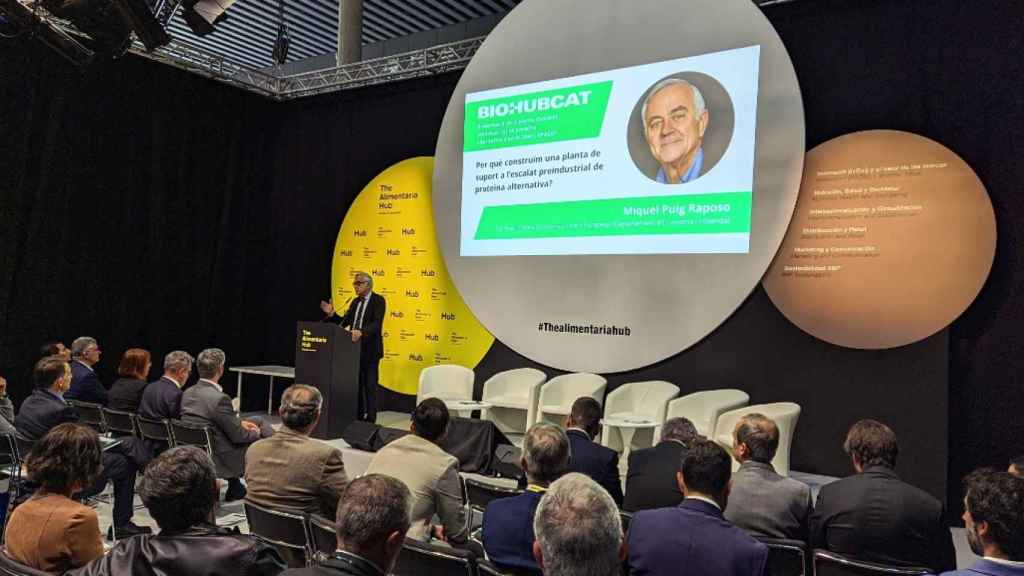 El secretario de Asuntos Económicos y Fondos Europeos, Miquel Puig, presenta el proyecto de planta de desarrollo de proteínas vegetales