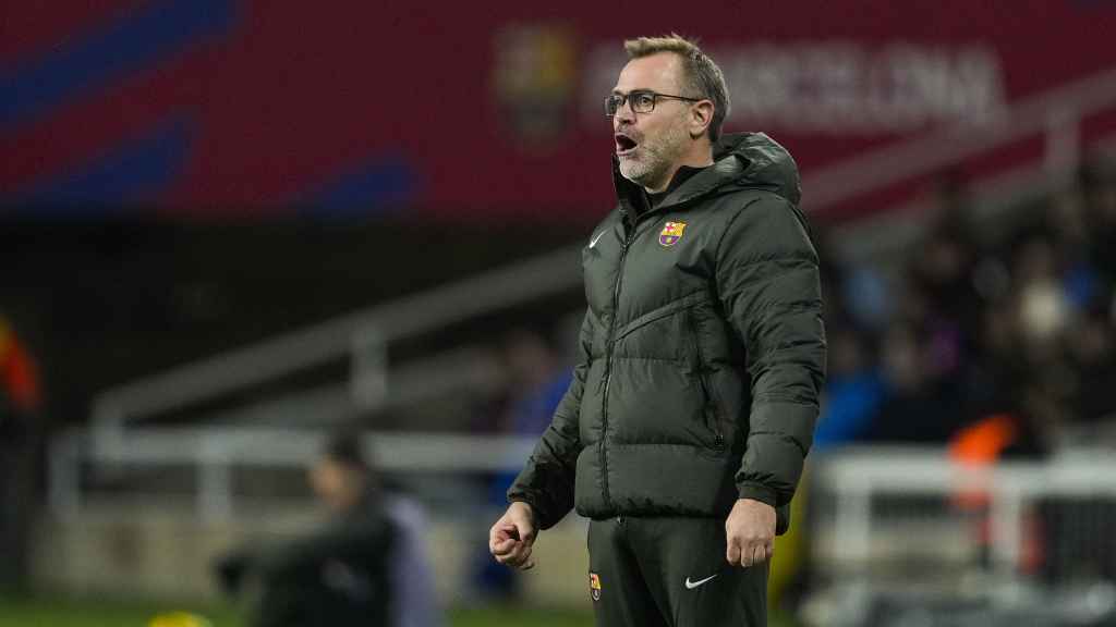 Óscar Hernández en el partido del Barça contra el Mallorca