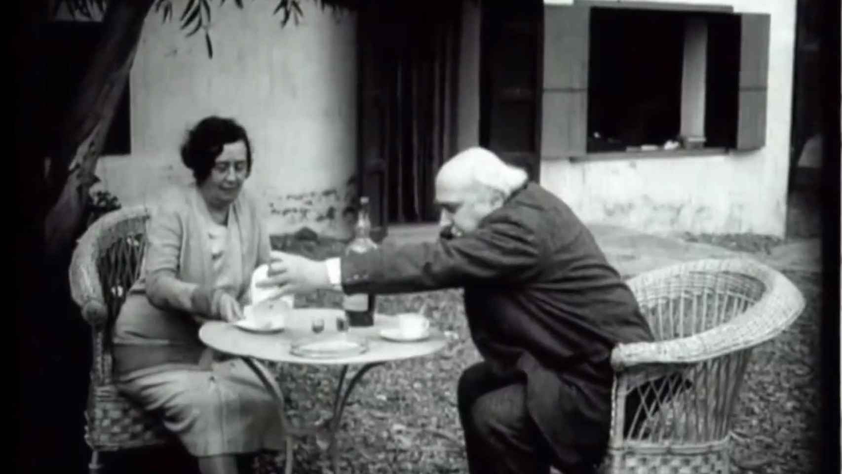 Los padres de Dalí en 'Menjant garotes'