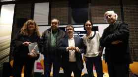 Isabel Coixet, Ramón de España, Manel Manchón, Betsabé García y José Enrique Ruiz Domènec, en el acto de 'Letra Global'