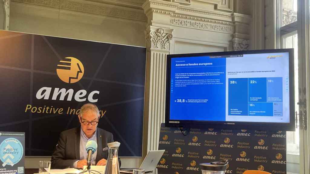 Joan Tristany presenta el informe de Amec