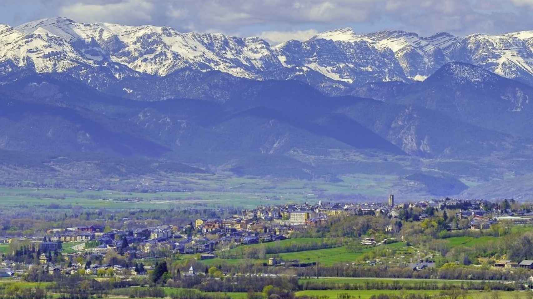Vistas de las montañas de Puigcerdà