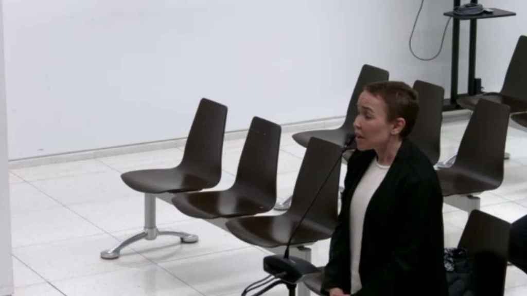 Angela Dobrowolski, durante el juicio por quebrantar la orden de alejamiento de Josep Maria Mainat