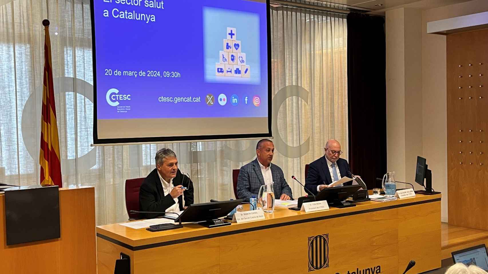 Presentación de la radiografía al sistema sanitario catalán de CTESC