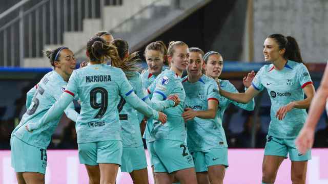 La euforia del Barça Femenino tras el gol de Graham Hansen en Champions League