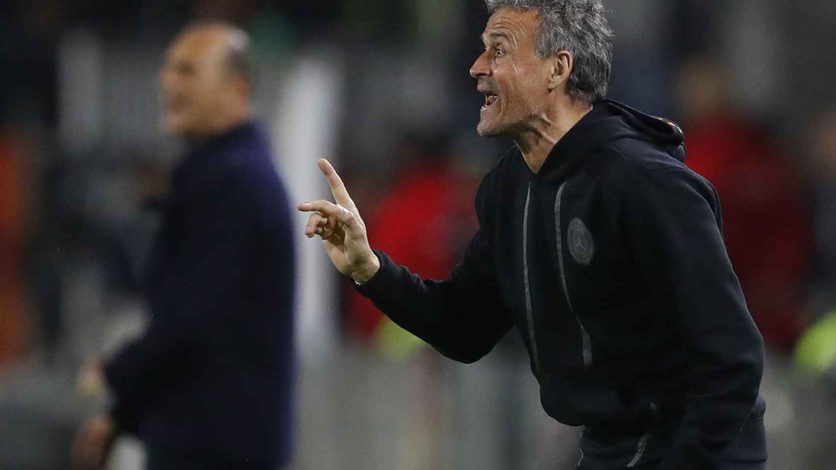 Luis Enrique dirige al PSG contra el Montpellier