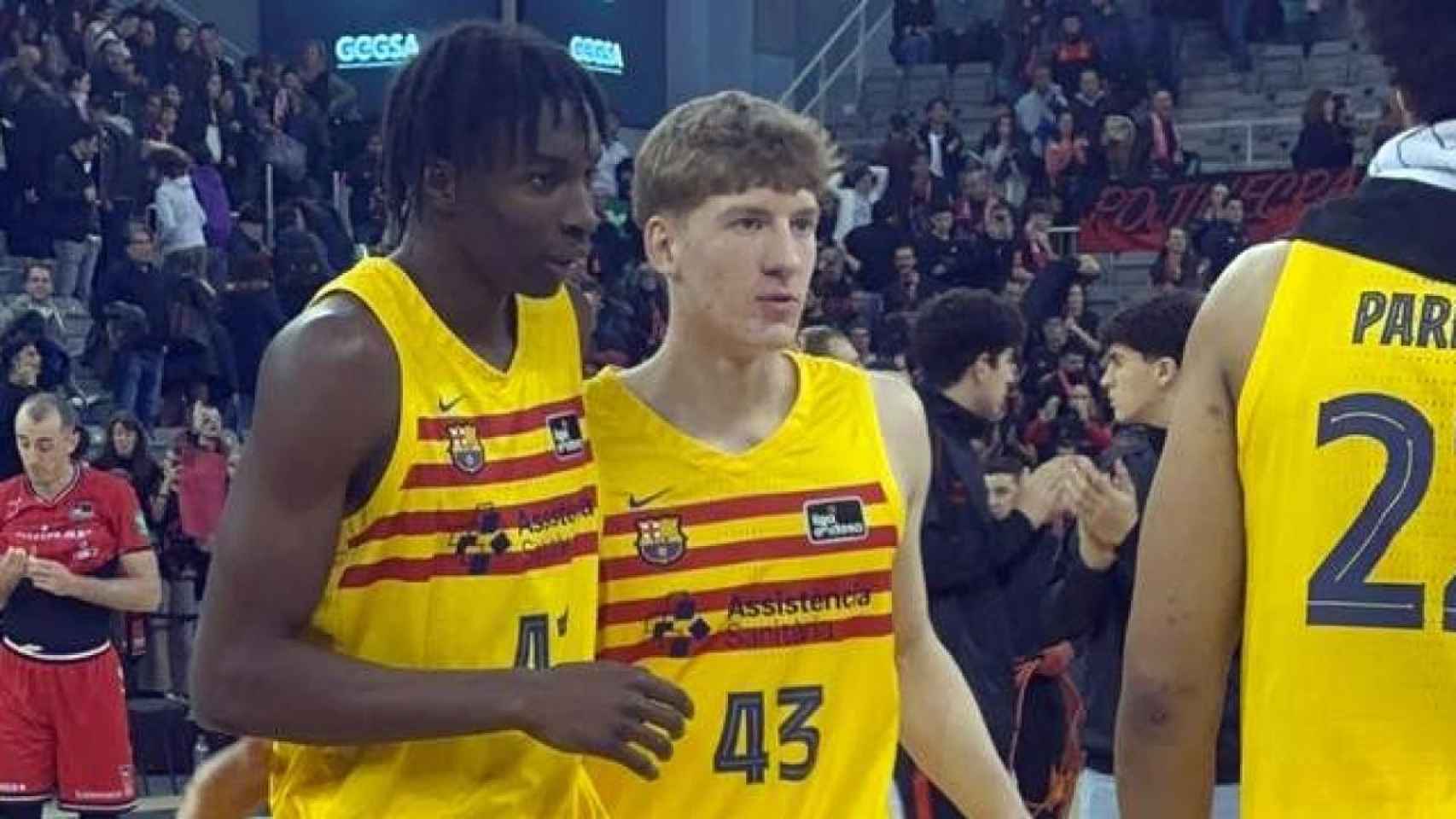 Dame Sarr y Jakoucionis, jóvenes estrellas del Barça de basket