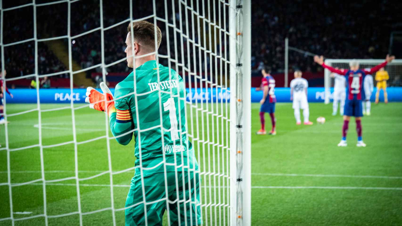 Ter Stegen, en un partido del Barça