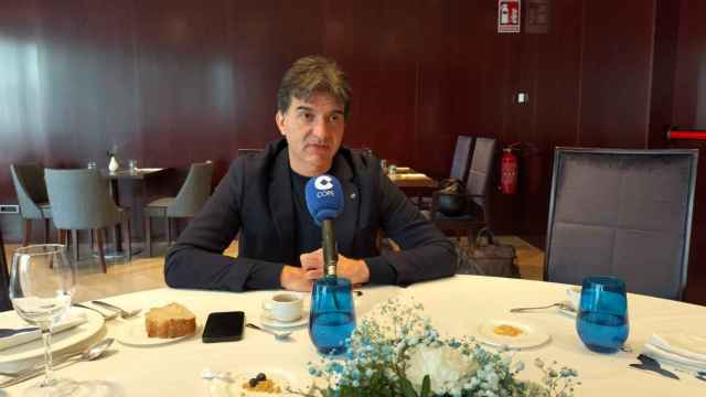 El viceconsejero de Estrategia y Comunicación del Govern, Sergi Sabrià, en una entrevista en COPE