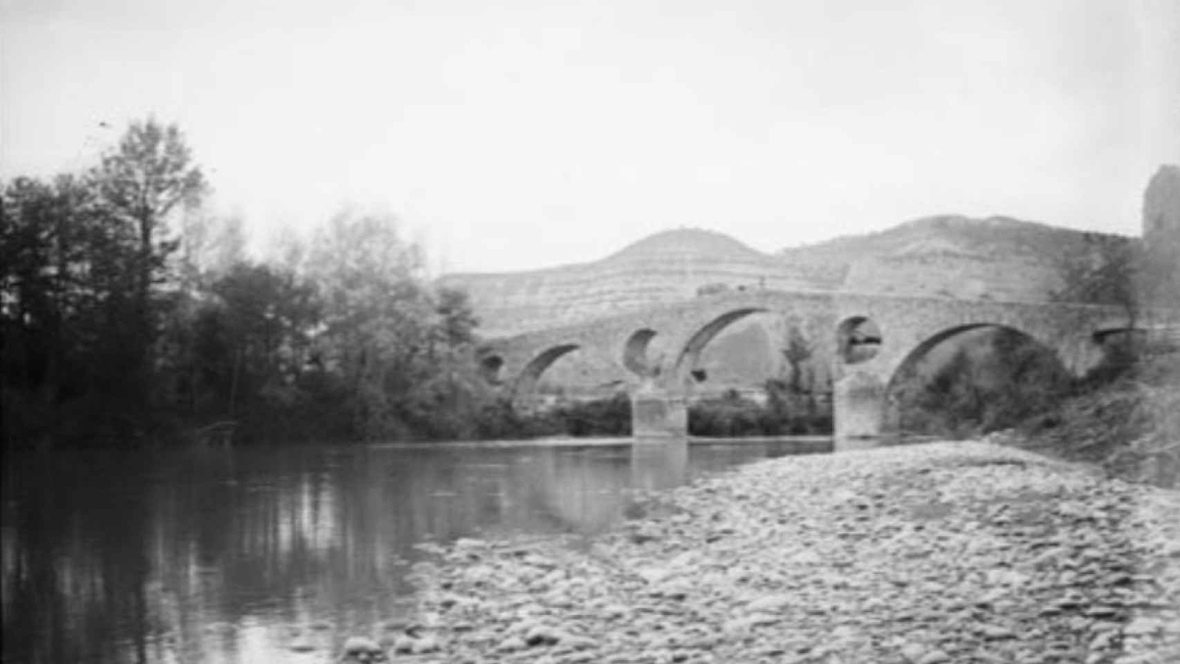 Puente medieval de Sant Romà de Sau, 1919