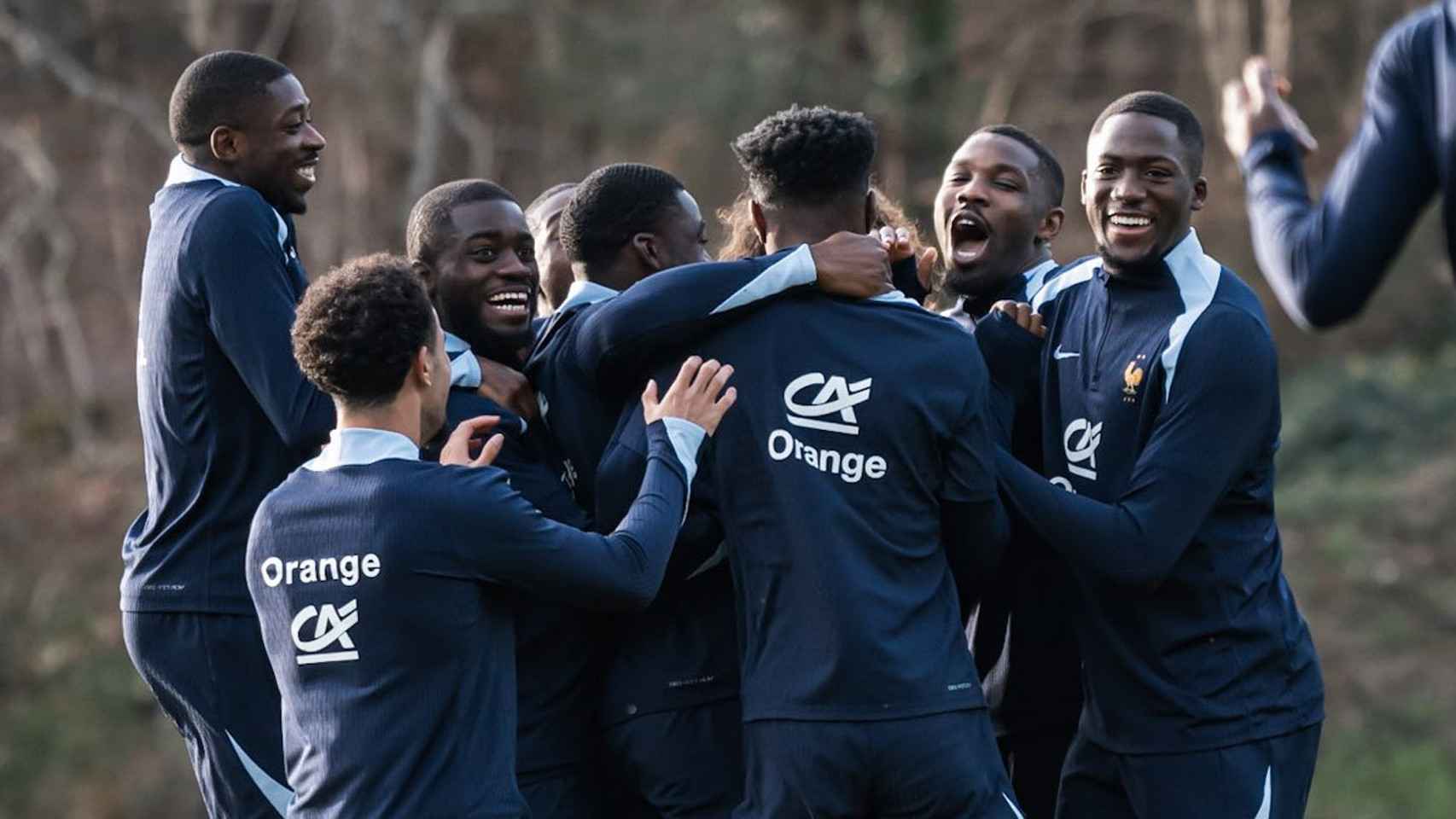 La selección francesa entrena en la fecha FIFA del mes de marzo