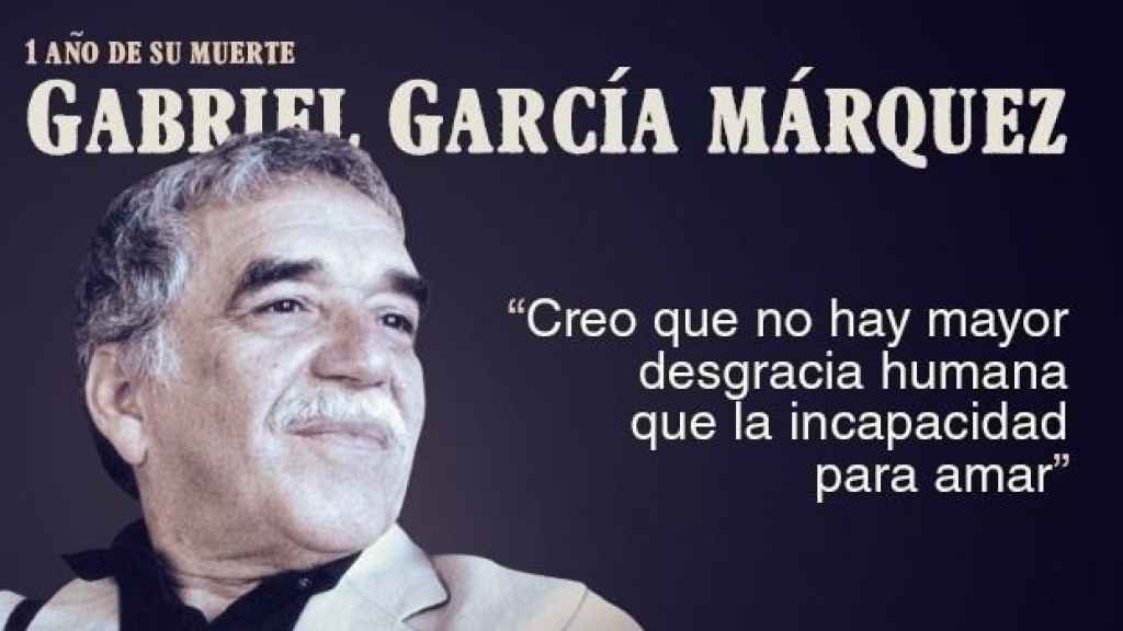 García Márquez, en un homenaje al año de su muerte
