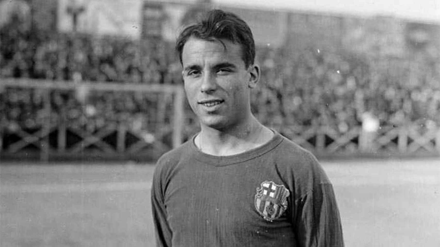 Josep Samitier, en su época de jugador del Barça