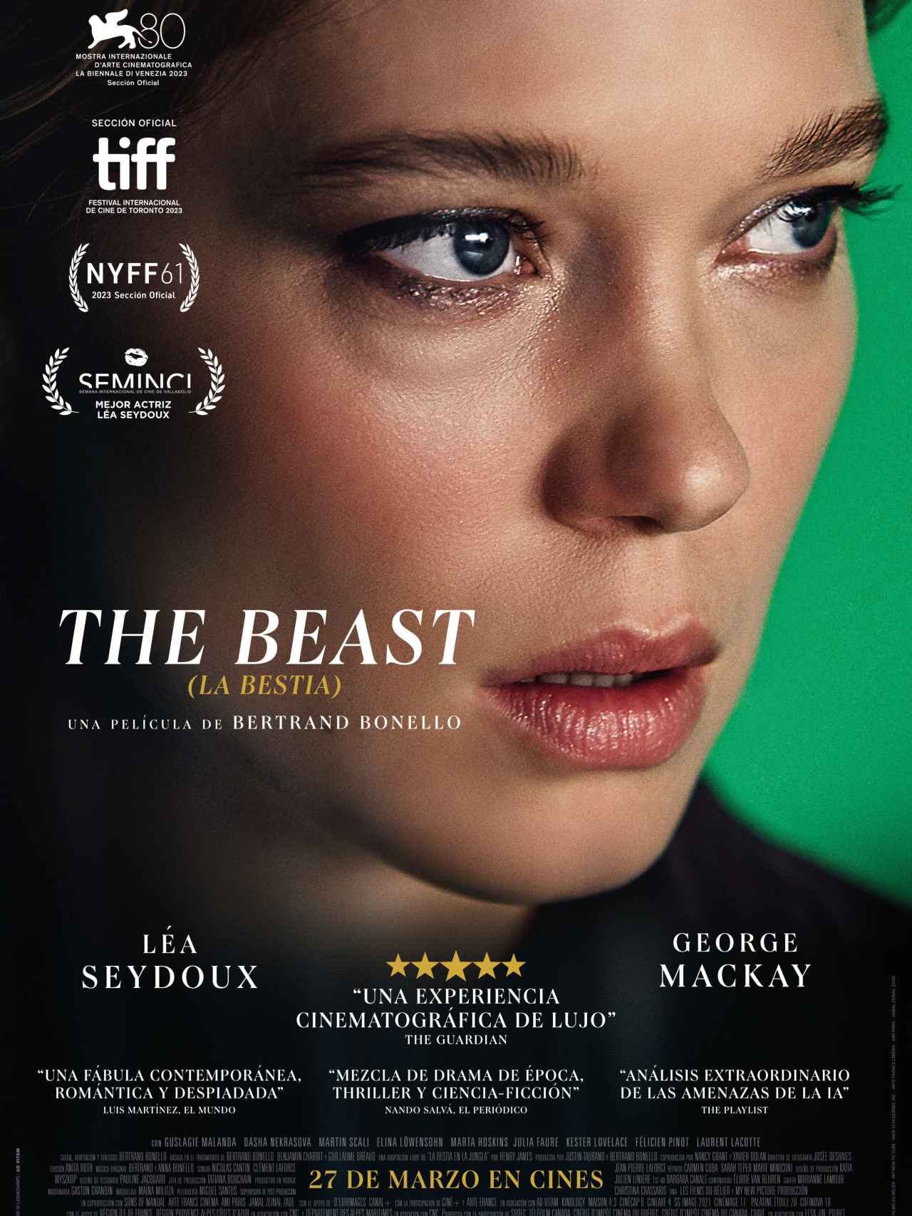El cartel de 'La bestia', película de Bertrand Bonello