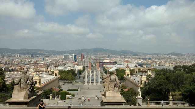 Vistas de Barcelona desde Montjuïc