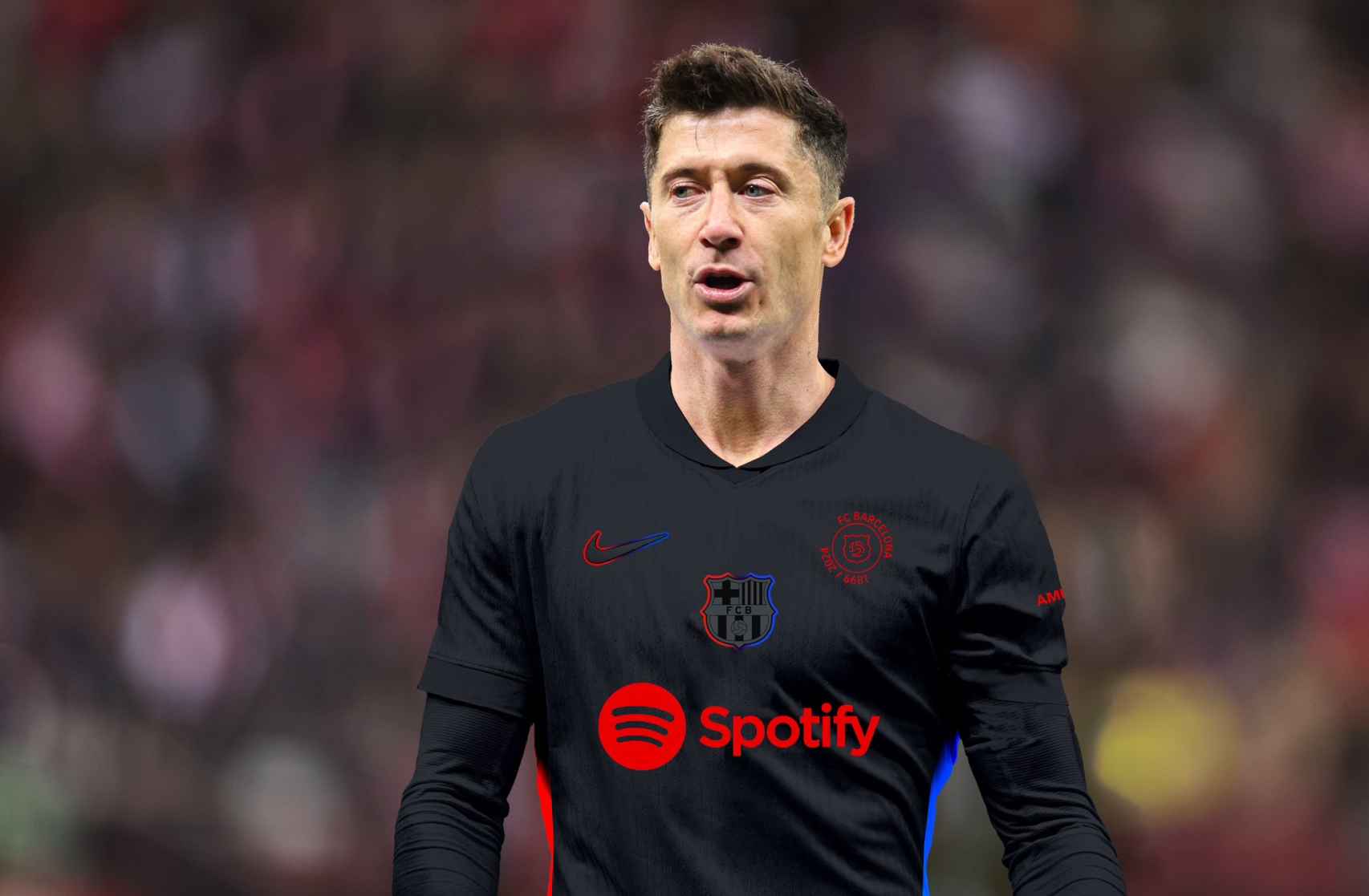 Lewandowski, en el diseño de la camiseta especial del Barça para el 125 aniversario