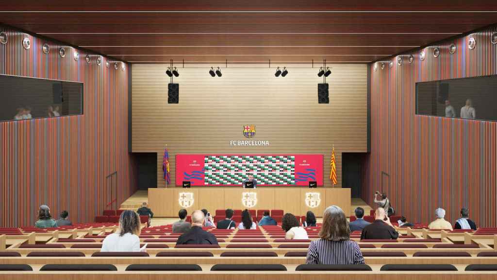 La sala de prensa del futuro Camp Nou