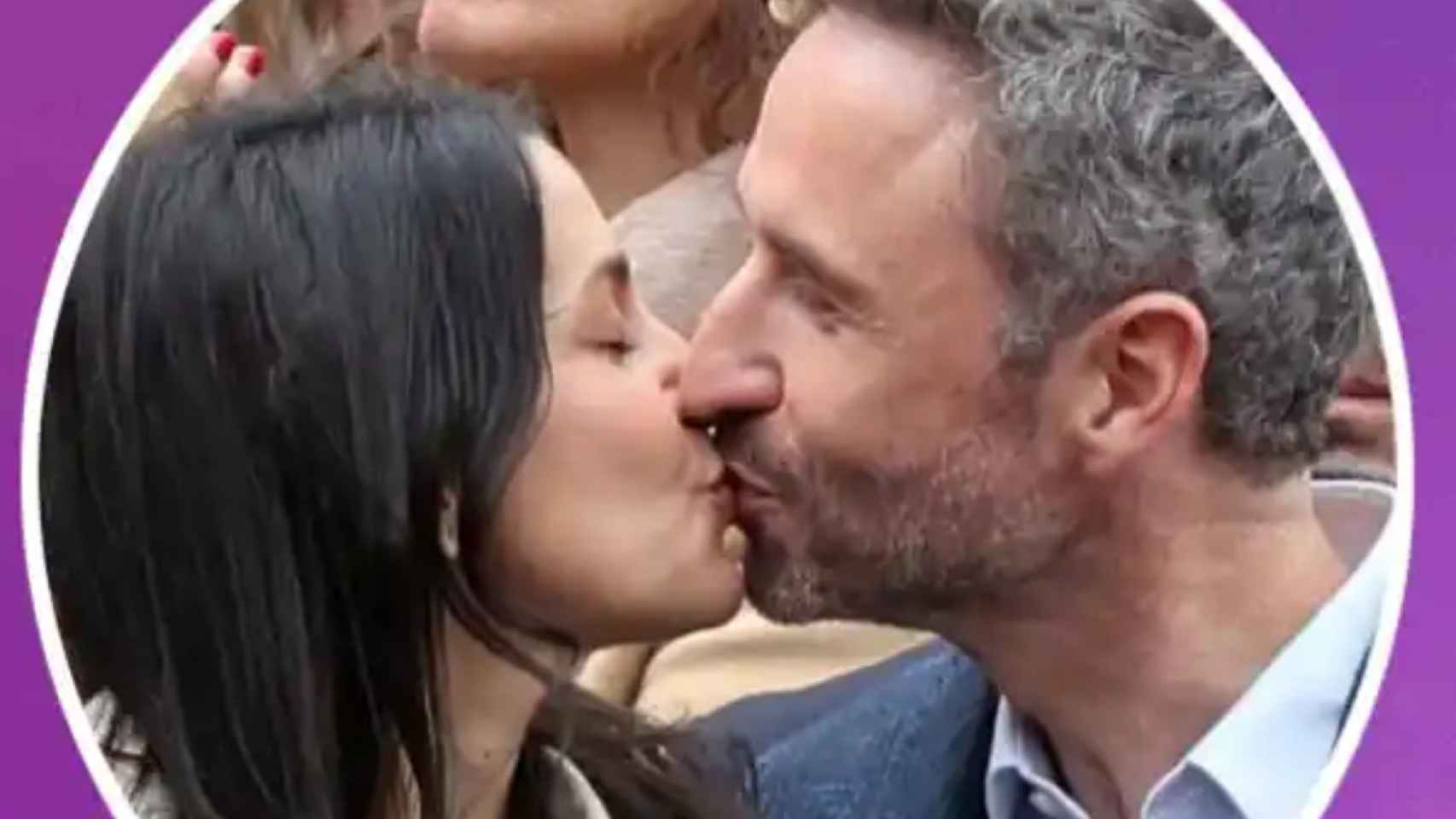 El primer beso público de Inés Arrimadas y Guillermo Díaz