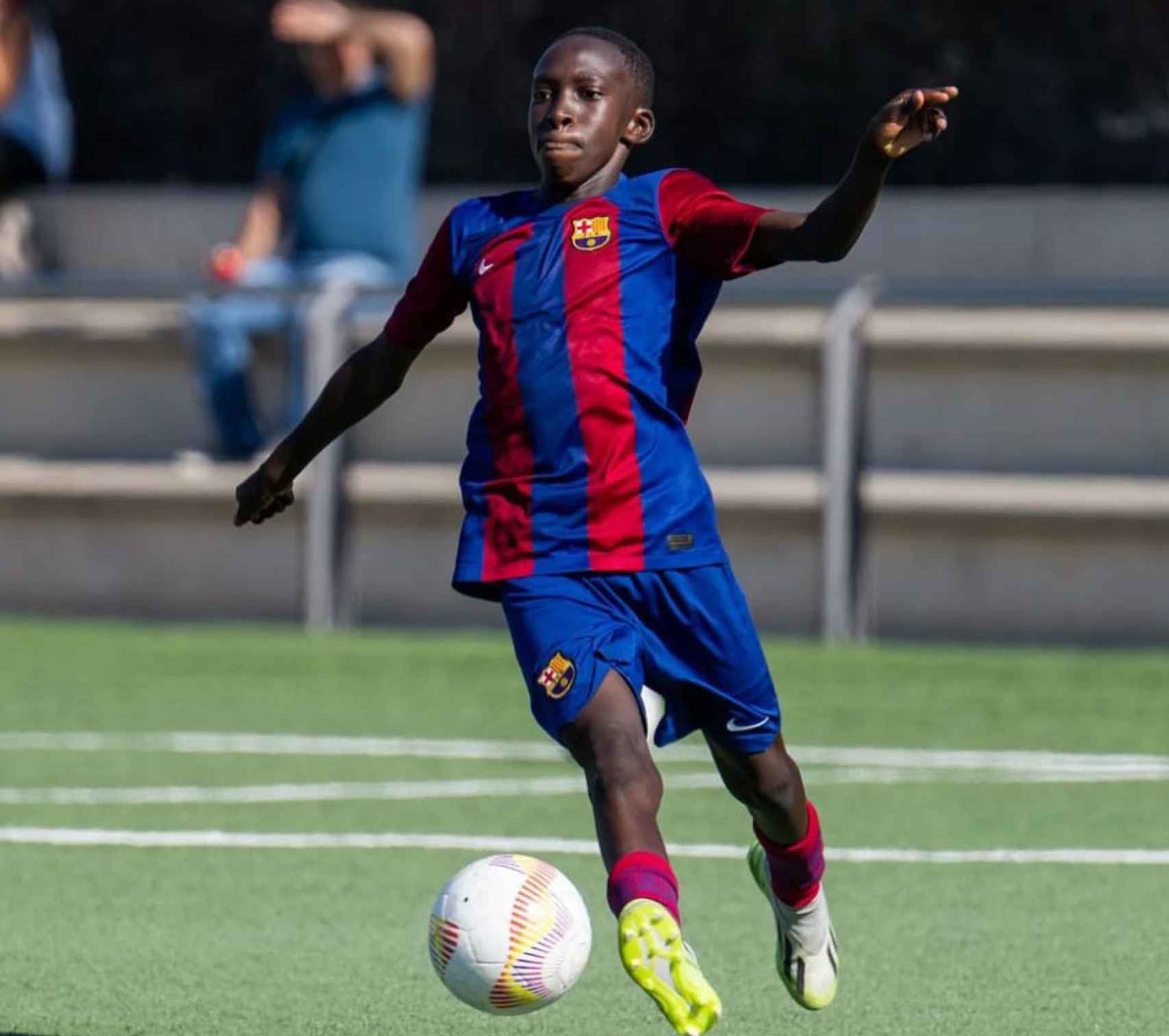 Fode Diallo, la gran estrella del alevín A del Barça