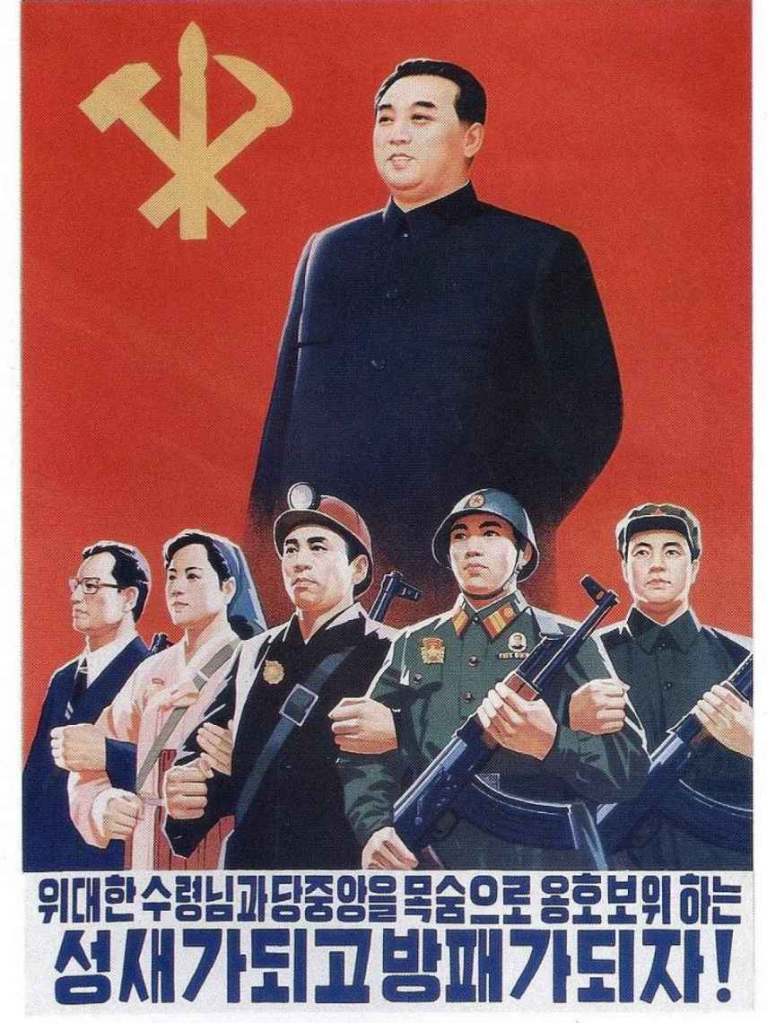 Cartel de Kim Il Sung