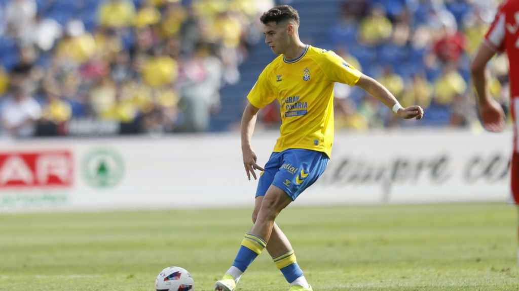 Mika Mármol, en un partido con Las Palmas