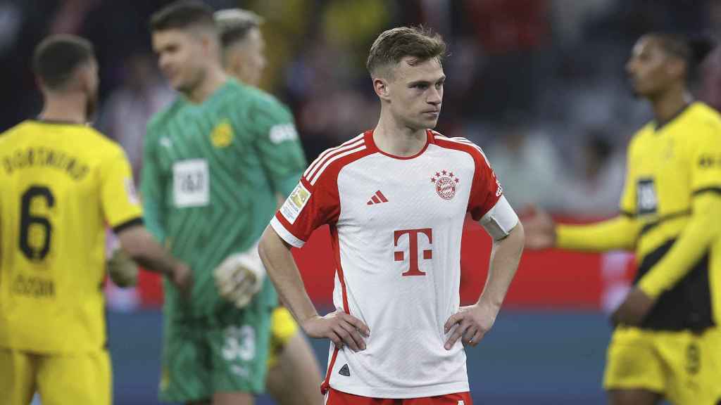 La frustración de Joshua Kimmich tras la derrota del Bayern contra el Dortmund
