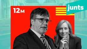 El candidato de Junts, Carles Puigdemont, y su número dos Anna Navarro