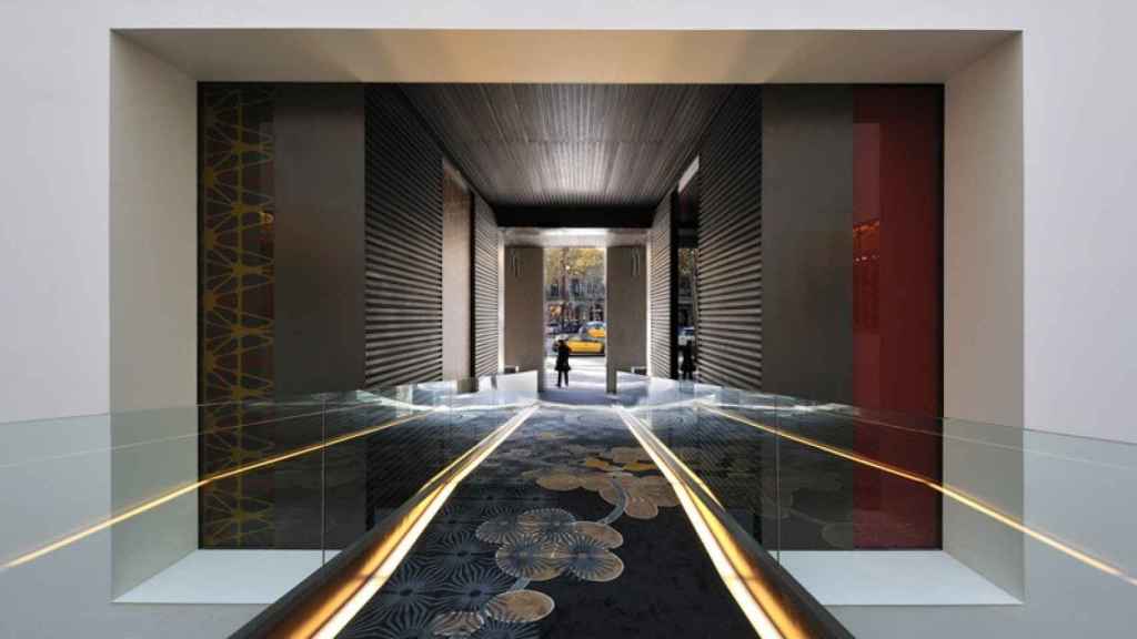 Acceso al 'hall' del Hotel Mandarin Barcelona