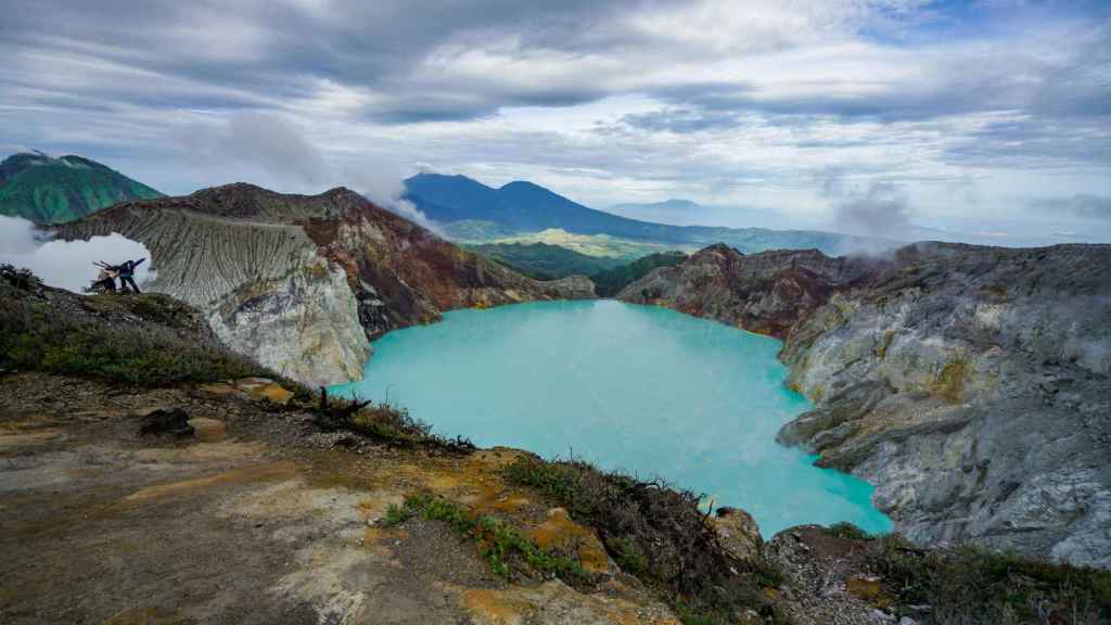 El volcán Kawah Ijen de Indonesia