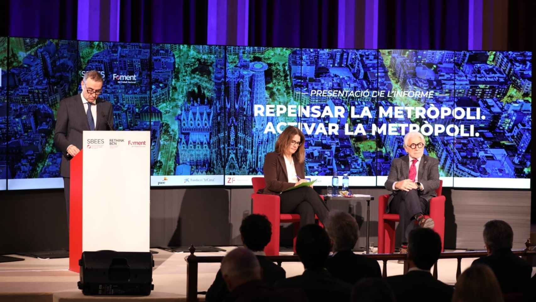 Evento 'Rethink Repensar la Metròpoli' organizado por la Sociedad Barcelonesa de Estudios Económicos  y Sociales de Foment del Treball