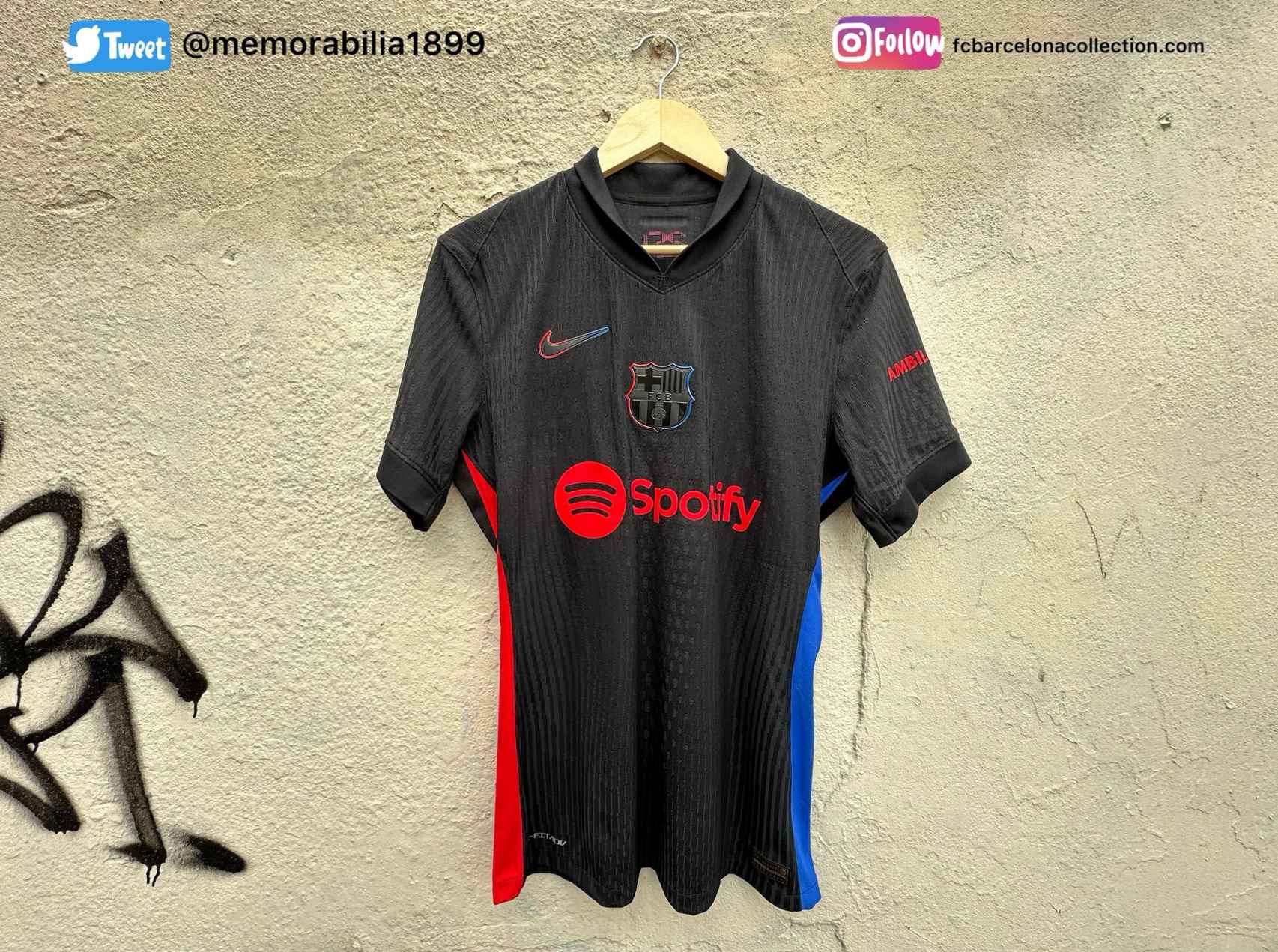 Los detalles mas pijos de la nueva camiseta negra del Barca 2024 25