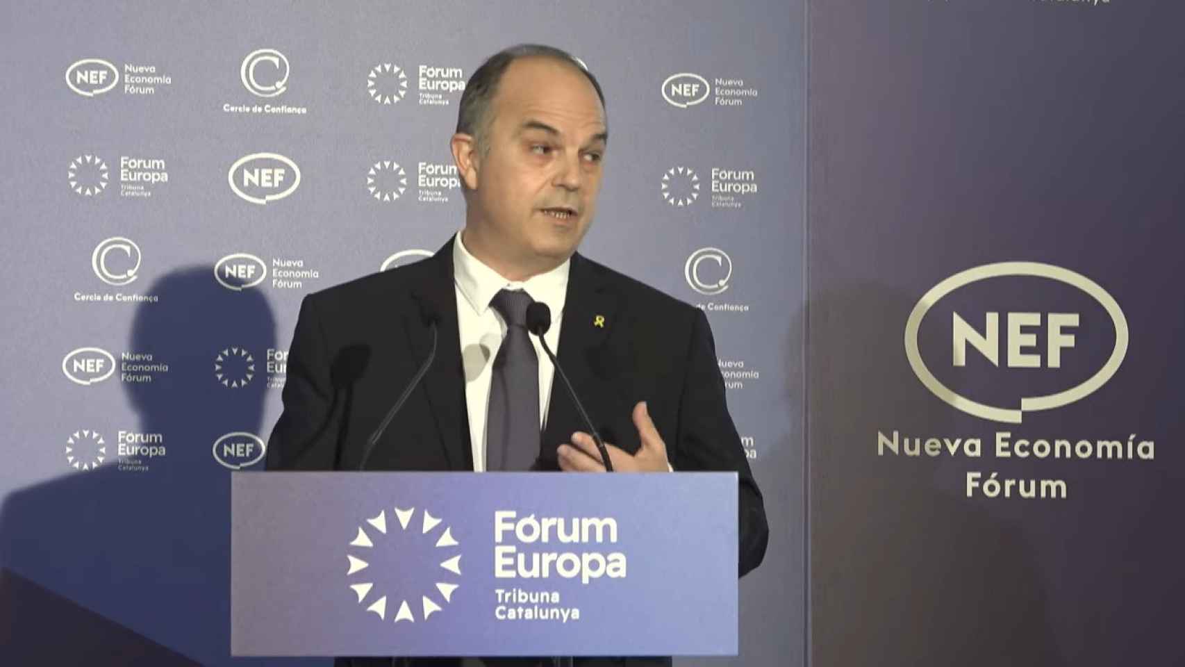 El secretario general de Junts, Jordi Turull, en una conferencia en Nueva Economía Forum