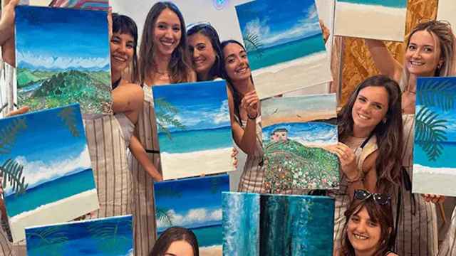 Wine Gogh, una clase 10 para pintar en Barcelona