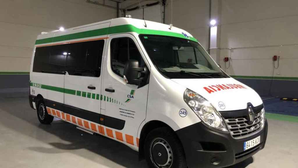 Un recurso de Ambulancias CSA, empresa de Coslado