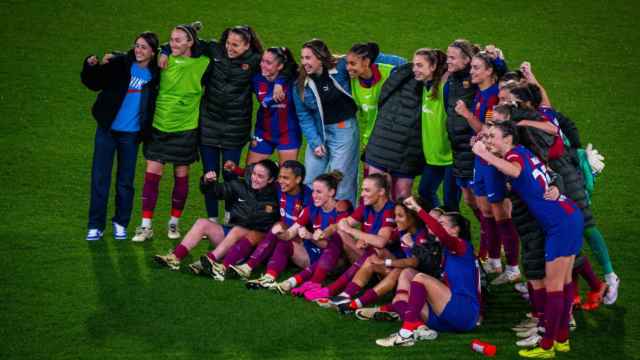 El Barça Femenino celebra el pase a la final de la Copa de la Reina
